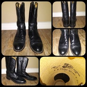 Justin Black Cowboy Boots